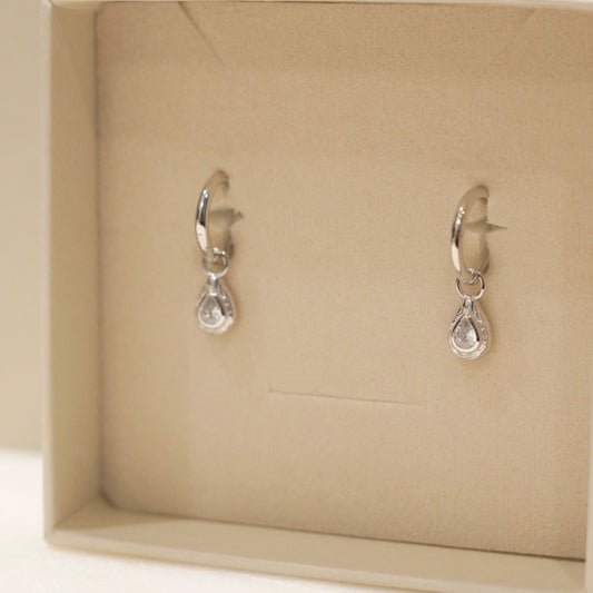 Jazz silver Hoops