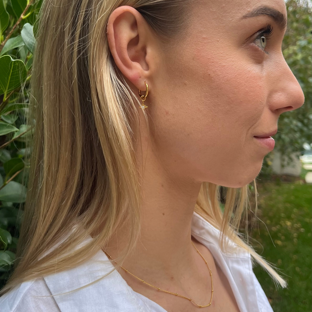 GOLDIE BALL CHAIN NECKLACE Junie Belle