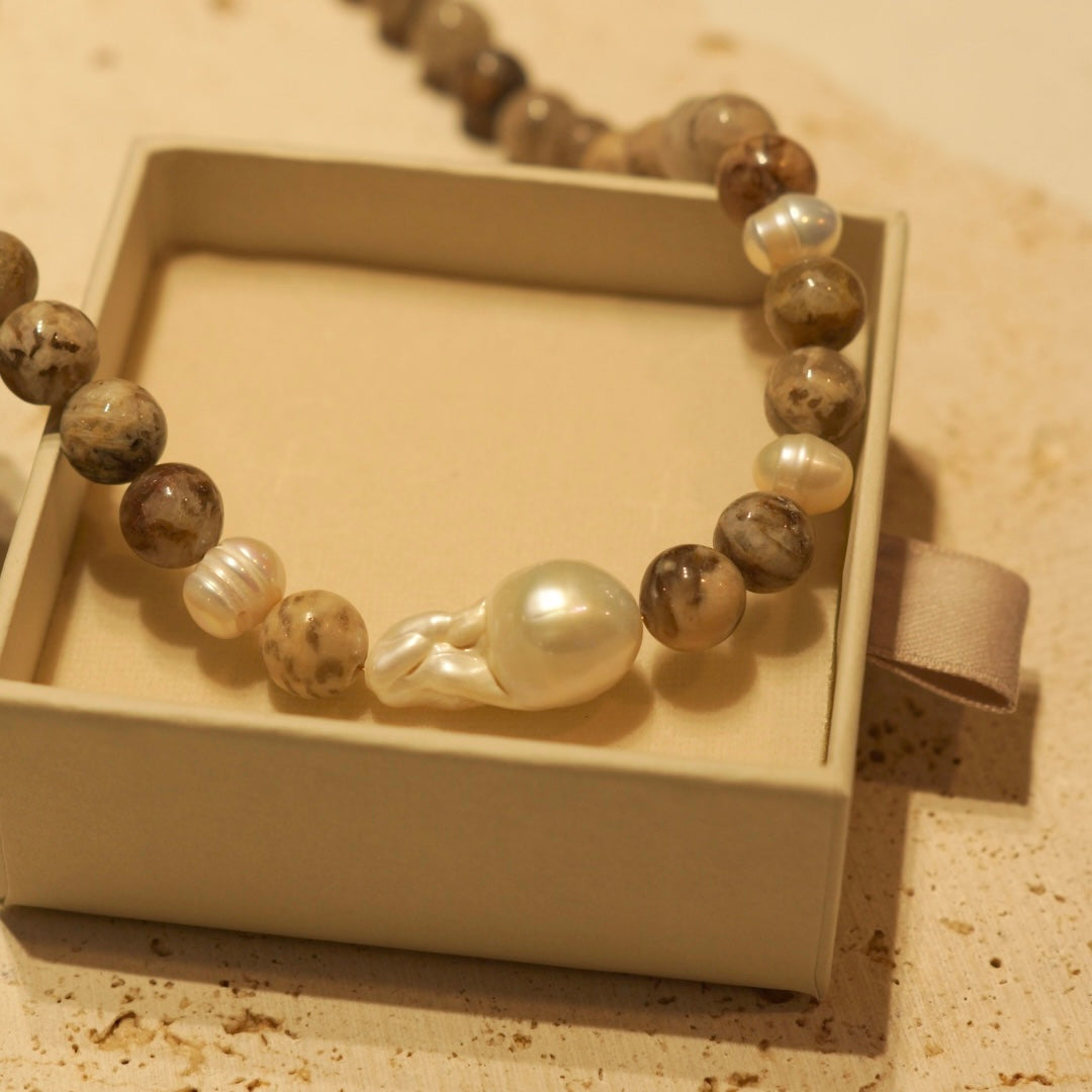 Bloom beaded necklace