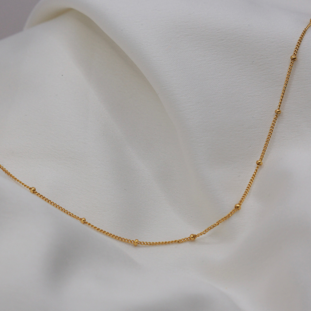 14k Rose Gold Ball Chain Diamond Necklace #106693 - Seattle Bellevue |  Joseph Jewelry