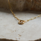 18K gold chain neckalce. Gold paperclip chain. Sterling silver, Hypoallergenic. Everyday wear. 